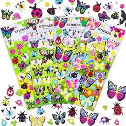 FunBlast 3D Cute Mix Butterfly Theme Puffy Stickers Set of 4 Sheets Random Design-picture-49