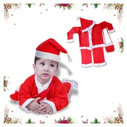 Itsmycostume Christmas Theme Santa Claus Costume Set With Goodies Bag - Red & White-picture-26
