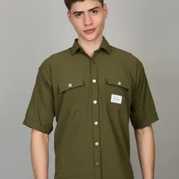 Heed Attentive Utility & Streetwear Inspired Relaxed Oversized Spread Collar Shirt-picture-26