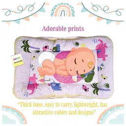 Kwitchy Baby Bedding Set Folding Mattress with Mosquito Net and Pillow  - Yellow image 3