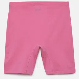 Mackly Pack of 2 Cotton Elastane Solid Shorts - Pink & Turquoise Blue image 4