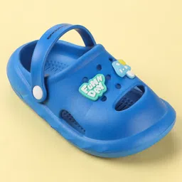 Cute Walk by Babyhug Slip on Clogs with Strap - Blue image 3