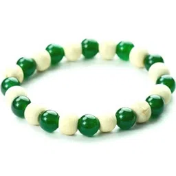 Divine souvenirs Unisex Wooden Artificial Beaded Elasticated Bracelet-picture-58