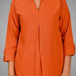 QUACLO Roll-Up Sleeves Top image 4