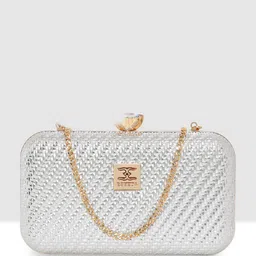 ESBEDA Textured Shoulder Strap Box Clutch image 5