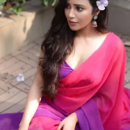 KAYOMMI Ombre Pure Georgette Saree image 5