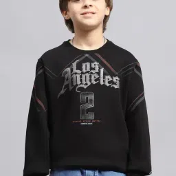 Monte Carlo Boys Black Printed Round Neck Cotton Blend Sweatshirt-picture-44