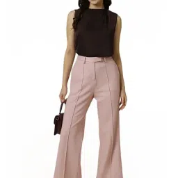 Allen Solly Pink Plain Trousers image 4