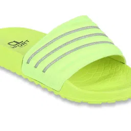 CL Sports by Carlton London Women's Neon Green Slides image 4