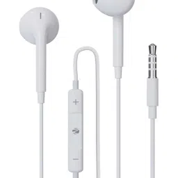 Zebronics White Zeb-Buds 30 3.5mm Stereo Wired in Ear Earphone with Microphone image 1