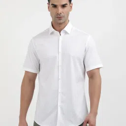 Calvin Klein White Cotton Slim Fit Shirt image 1