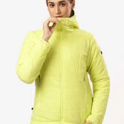 FORCLAZ By Decathlon Yellow Plain Padded Jacket image 1