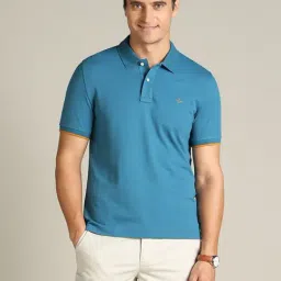 Dockers Teal Blue Straight Fit Polo T-Shirt-picture-29