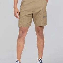 Wrangler Khaki Cotton Relaxed Fit Shorts-picture-18