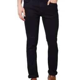 Spykar Blue Cotton Regular Fit Jeans image 1