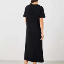 Styli Black Regular Fit Night Dress image 3