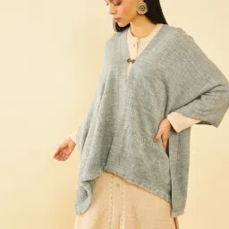 Soch Grey Plain Shawl image 1