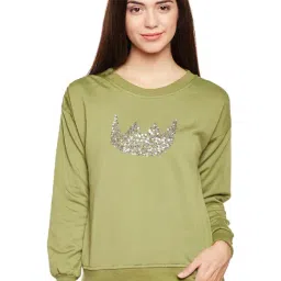 Belle Fille Green Embellished Sweatshirt-picture-21
