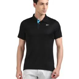 Reebok Dark Grey Polo Collar T-Shirt-image-31