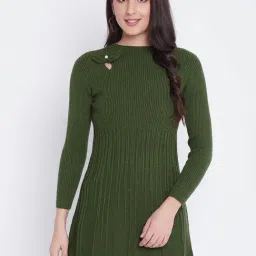 Duke Olive Slim Fit Sweater-image-58