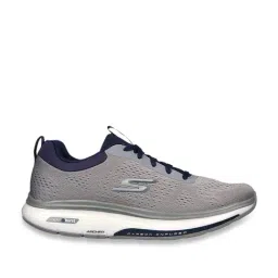 Skechers Men's GO WALK WORKOUT WALKER-OUTPAC Grey Navy Casual Lace Up Shoe-picture-13
