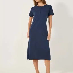 Styli Navy Blue Regular Fit Night Dress-picture-42