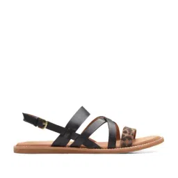 Clarks Women's Karsea Sun Black Back Strap Sandals-picture-45