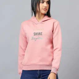 Cantabil Pink Print Full Sleeves Hoodie image 1
