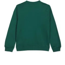 U.S. Polo Assn. Kids Dark Green Printed Full Sleeves Sweatshirt image 2