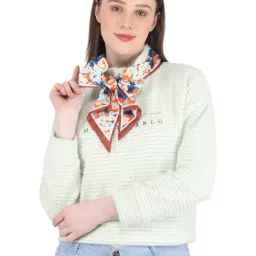 Monte Carlo Light Green Graphic Print Sweatshirt-image-53