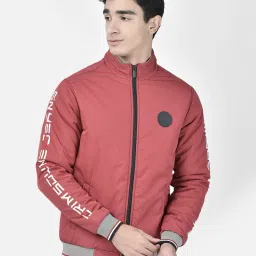 Crimsoune Club Red Regular Fit Printed Jacket image 1