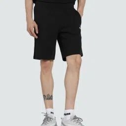 Puma Black Cotton Regular Fit Sports Shorts image 1