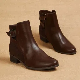 Ginger by Lifestyle Women's Brown Casual Booties image 1