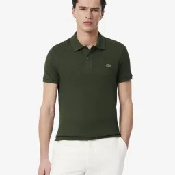 Lacoste Green Slim Fit Polo T-Shirt image 1