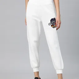 ALCIS White Printed Joggers image 1