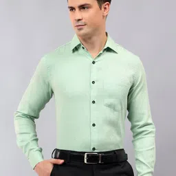 Vida Loca Smart Slim Fit Spread Collar Long Sleeves Cotton Formal Shirt-picture-28