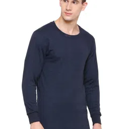 Bodycare Navy Melange Regular Fit Thermal Top image 3