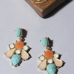 Accessorize London Eclectic Gem Short Dangler Earrings image 1