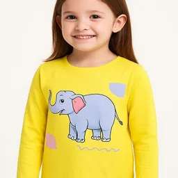 bright garments dresses Kids Graphic Printed Cotton T-shirt-image-82