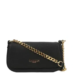 Carlton London Black Textured Medium Sling Handbag image 1