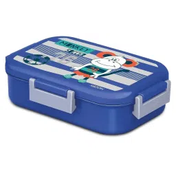 Milton New Flatmate Blue Plastic & Steel Tiffin Box (700 ml) image 1