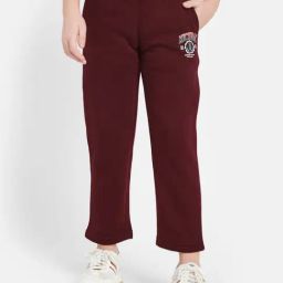 Octave Kids Maroon Solid Trackpants-picture-40