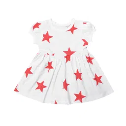 A.T.U.N. Red & White Printed Dress (Pack Of 2) image 4