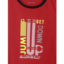 allen solly junior Allen Solly Kids Red Printed Vest image 3