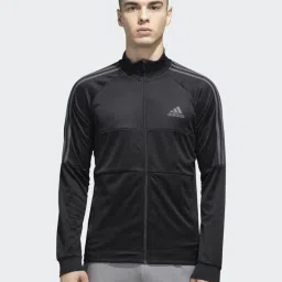 Adidas Black Regular Fit Sports Jacket image 1