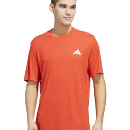 Adidas Orange Regular Fit Sports T-Shirt image 1