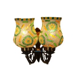 DecorativeRay Multicolor Iron Wall Light - Set of 1 image 3