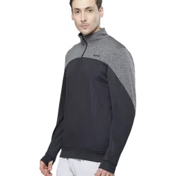 ALCIS Black & Grey Full Sleeves Sweatshirt image 1