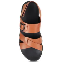Mochi Men's Tan Back Strap Sandals image 3