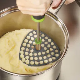 Joseph Joseph Grey & Green Nylon 10 cm Ergonomic Folding Masher - Set of 1 image 2